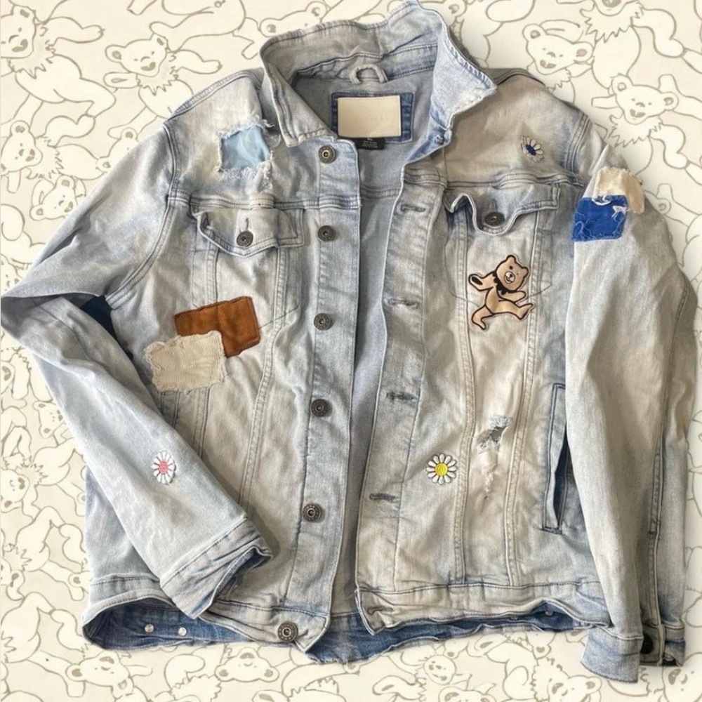 Kloud9 Grateful Dead Denim Jacket XL – Patchwork Festival Streetwear